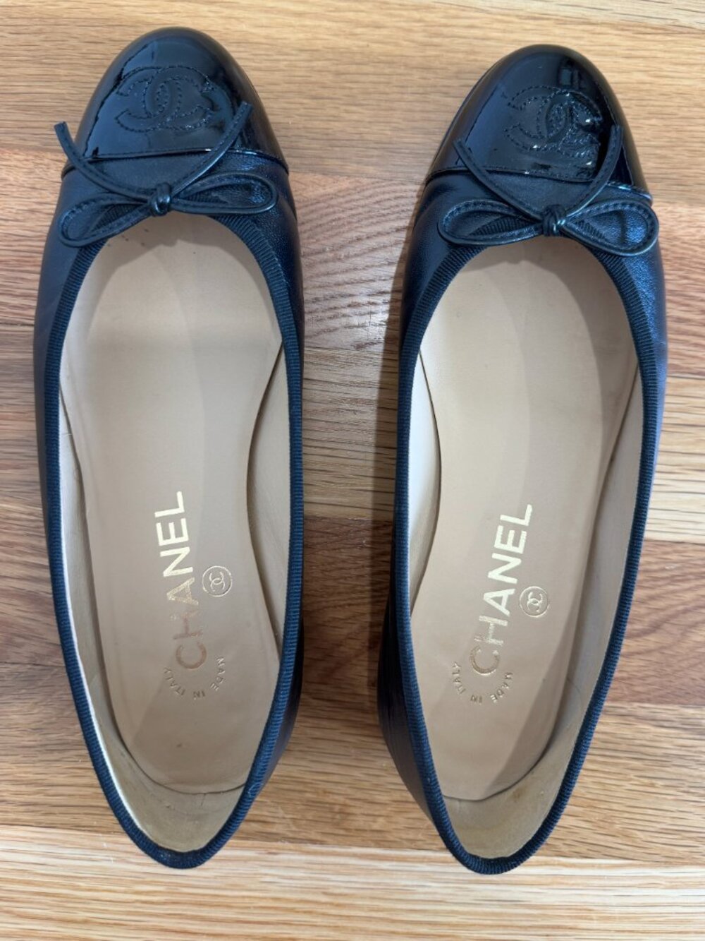 CHANEL Black Ballet Flats - Size 36 - Picture 5 of 10